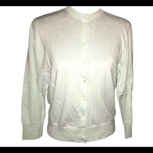J. Crew Light Green Cardigan Sz XL NWT